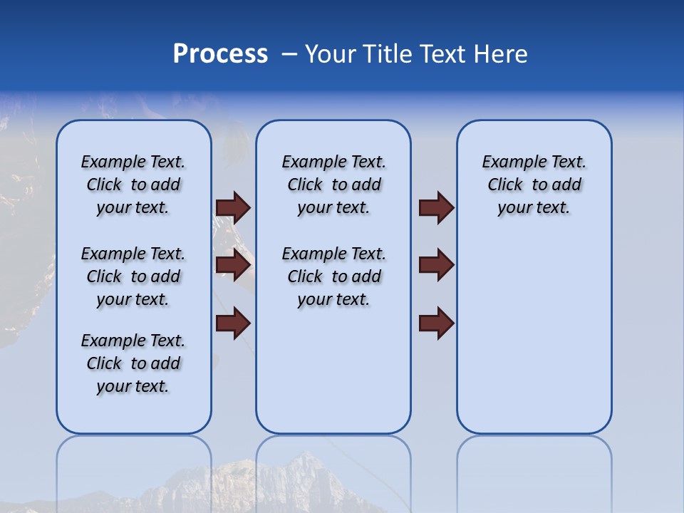Vitality Female Cliff PowerPoint Template
