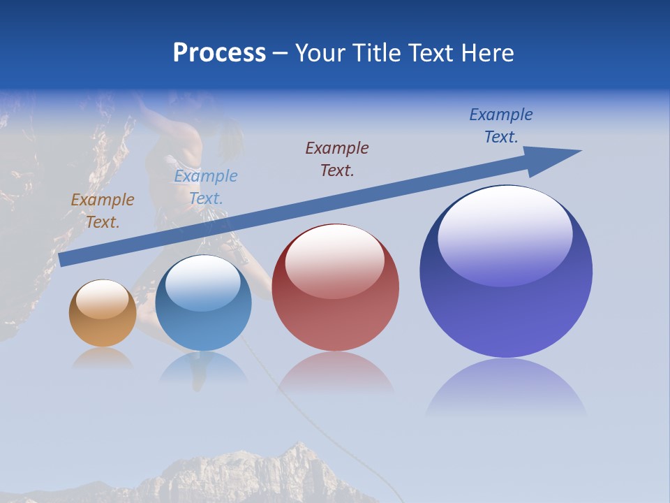 Vitality Female Cliff PowerPoint Template