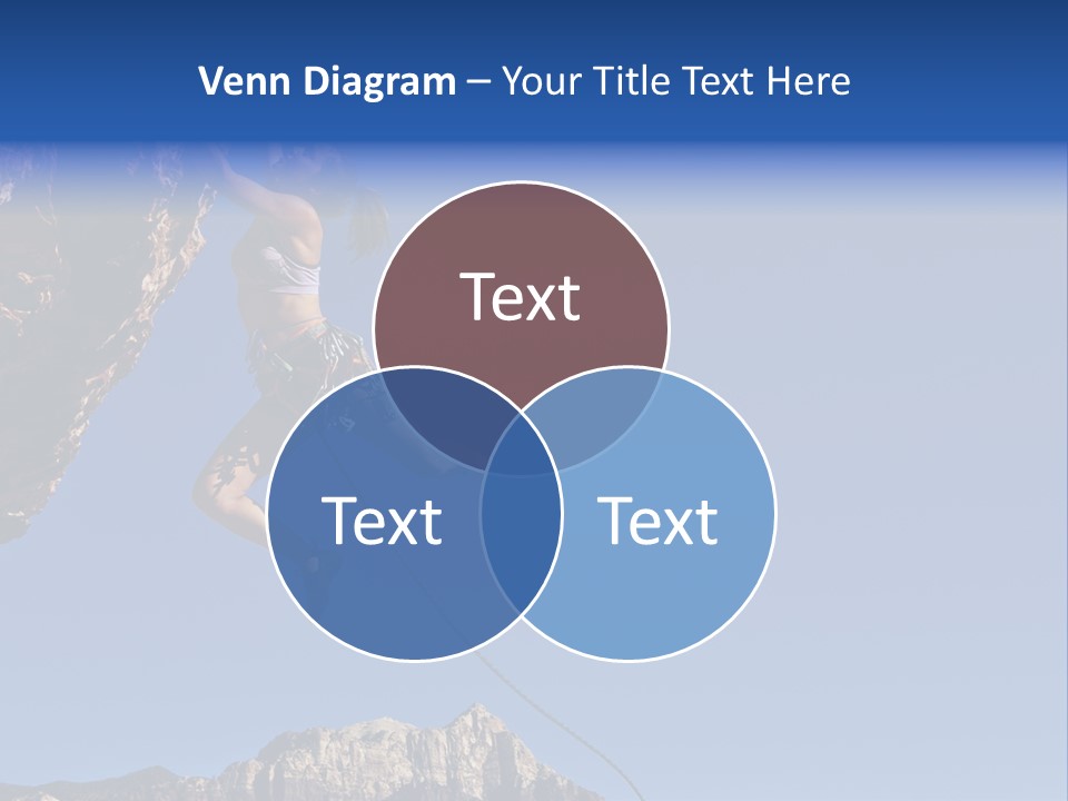 Vitality Female Cliff PowerPoint Template