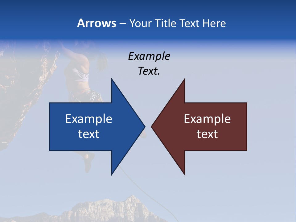 Vitality Female Cliff PowerPoint Template