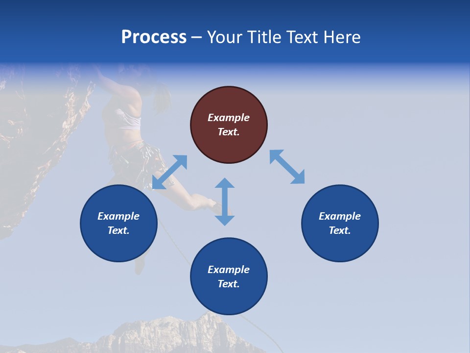 Vitality Female Cliff PowerPoint Template