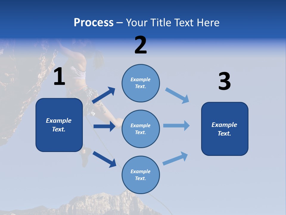 Vitality Female Cliff PowerPoint Template