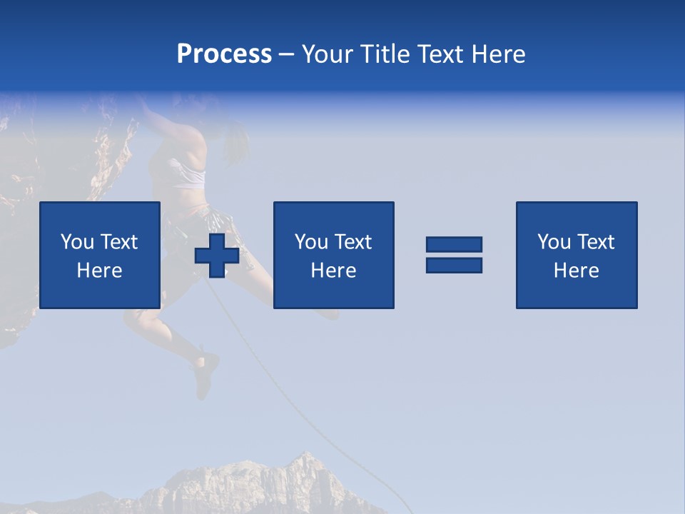 Vitality Female Cliff PowerPoint Template