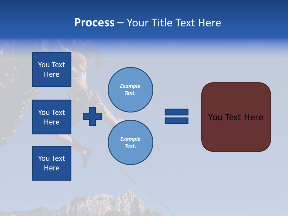Vitality Female Cliff PowerPoint Template