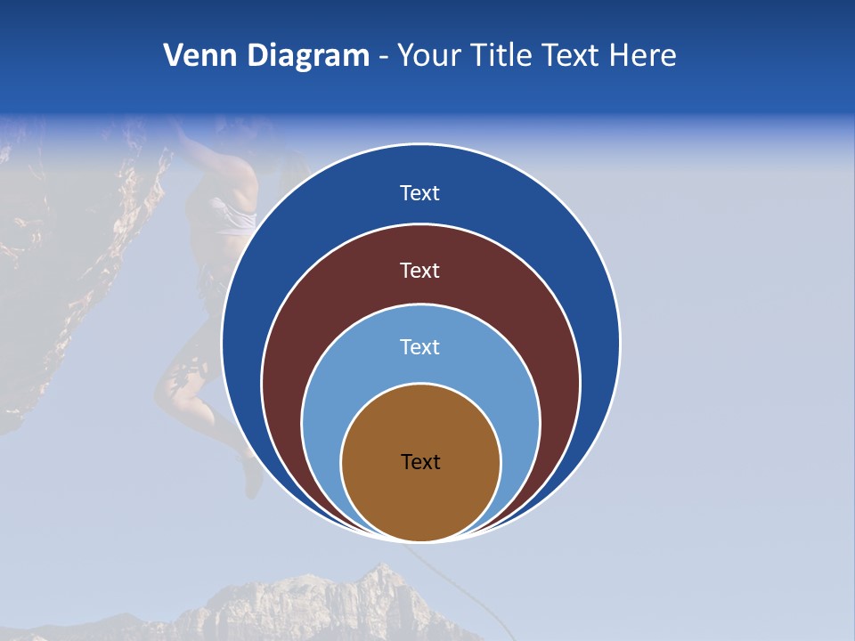 Vitality Female Cliff PowerPoint Template