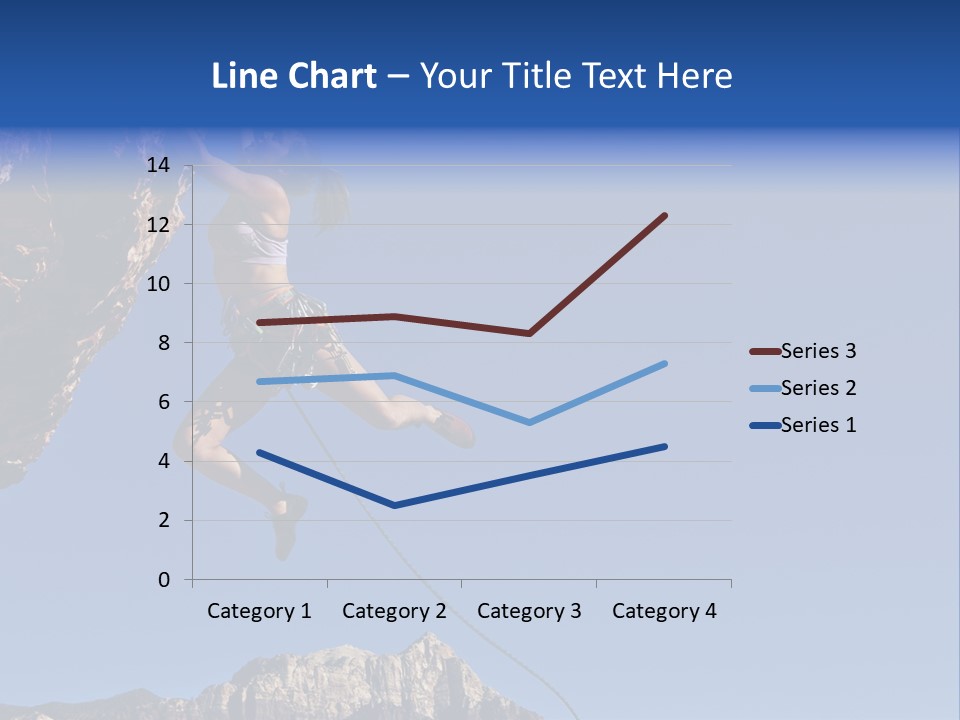 Vitality Female Cliff PowerPoint Template