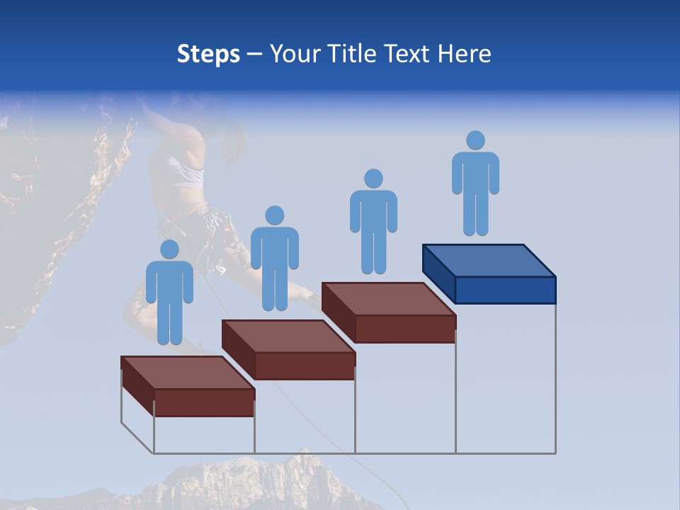 Vitality Female Cliff PowerPoint Template