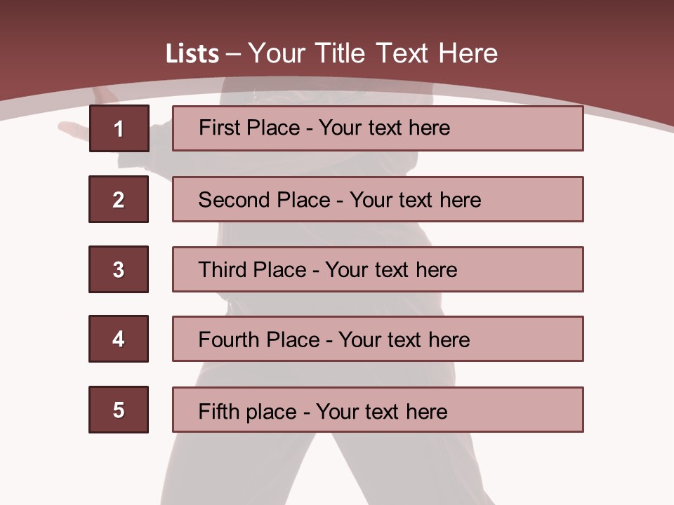 Exercise Brown Beauty PowerPoint Template