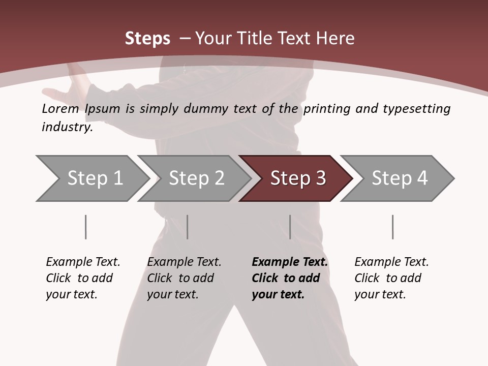 Exercise Brown Beauty PowerPoint Template