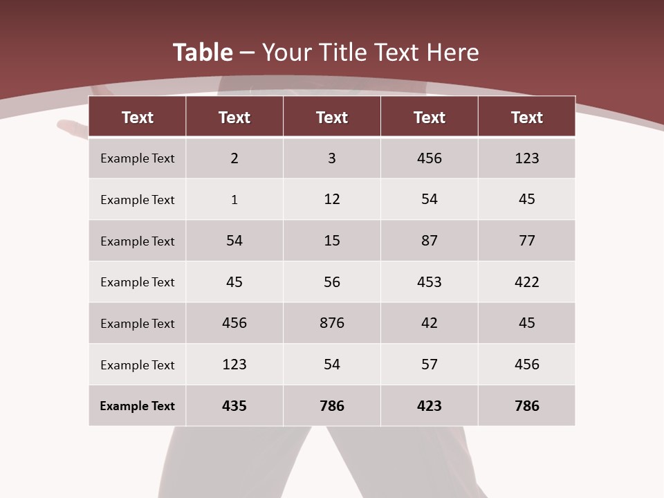 Exercise Brown Beauty PowerPoint Template