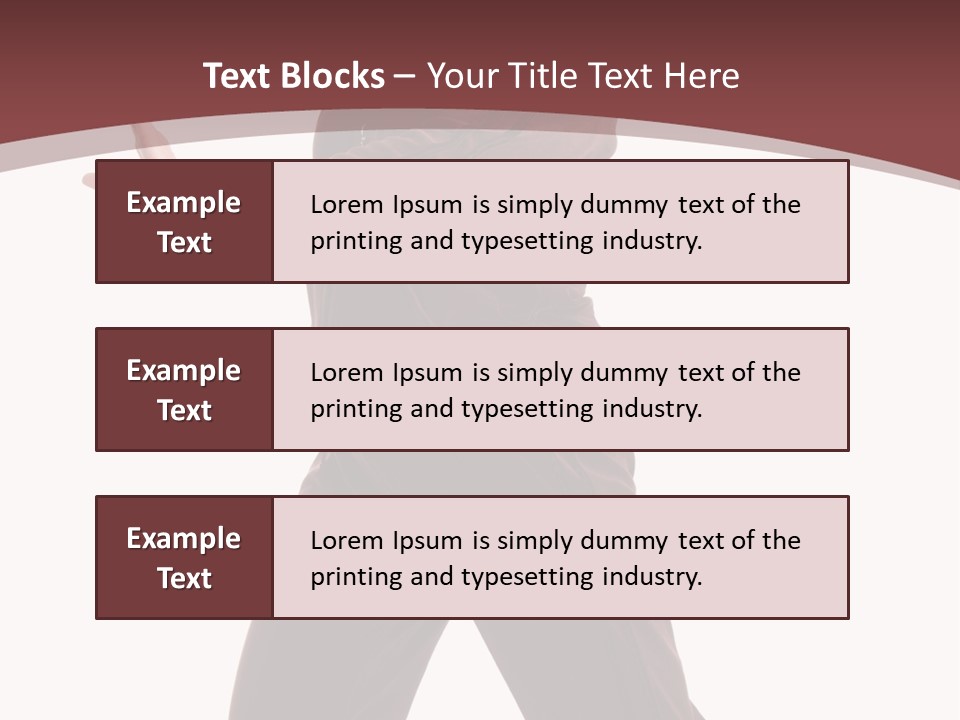 Exercise Brown Beauty PowerPoint Template