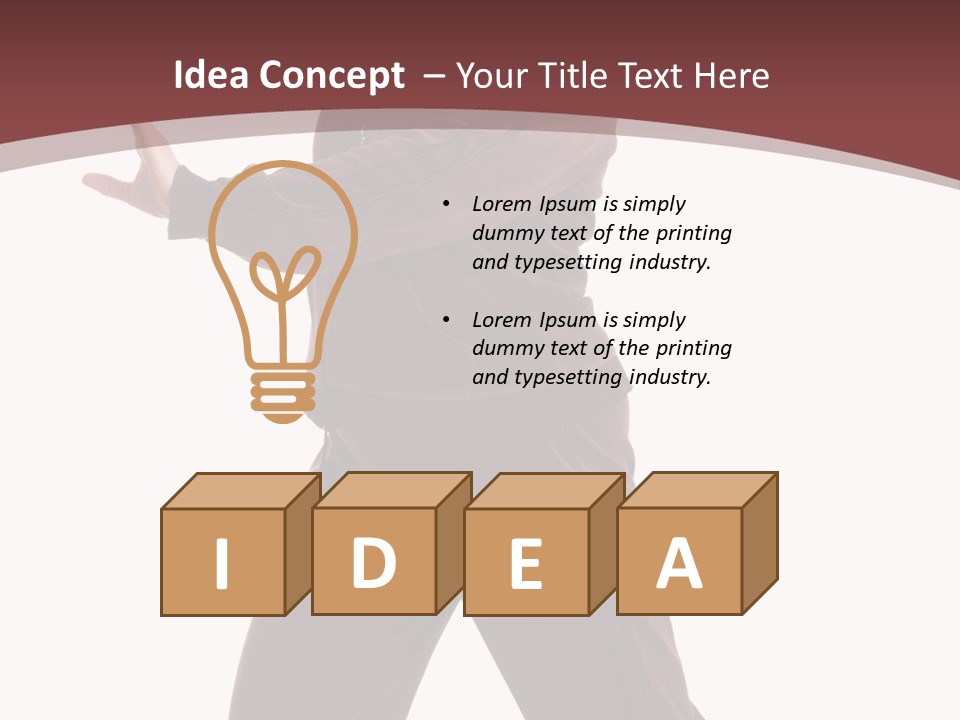 Exercise Brown Beauty PowerPoint Template