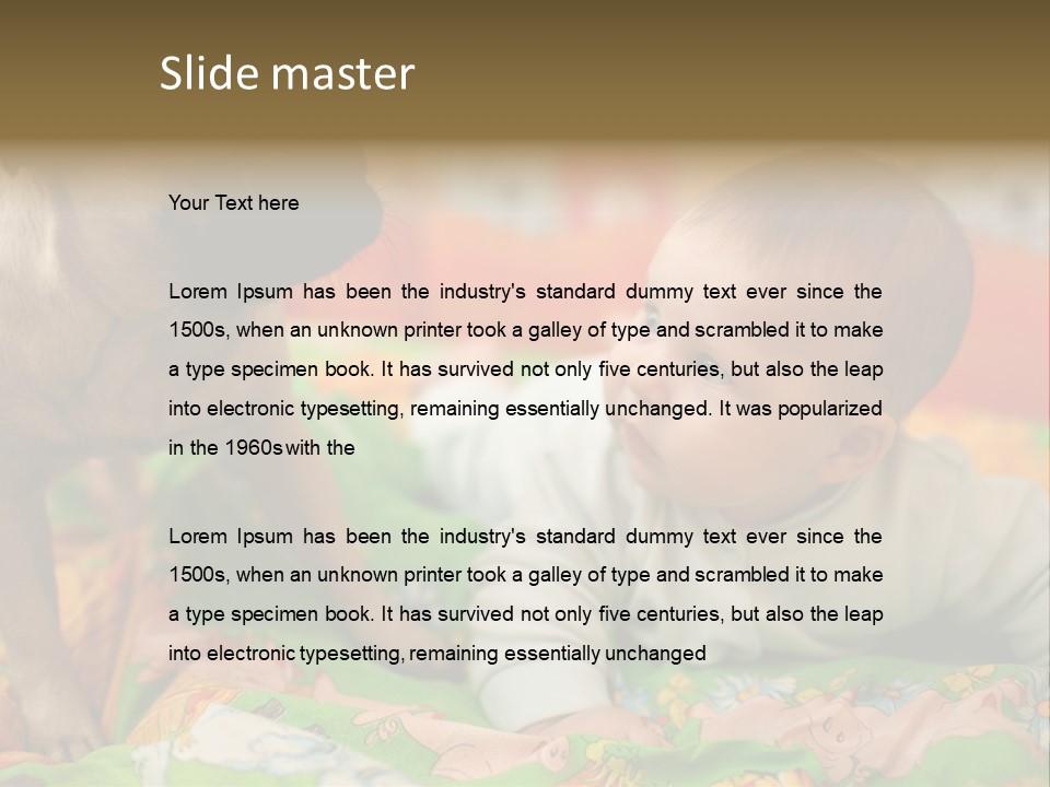 Baby Adorable Small PowerPoint Template