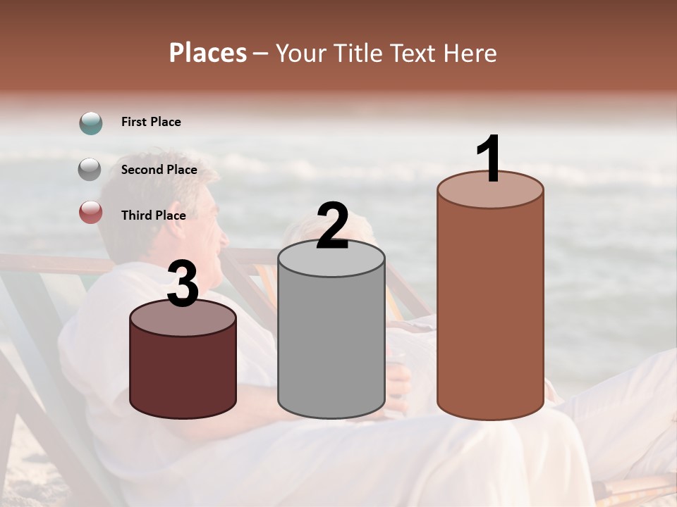 Man Female Retirement PowerPoint Template