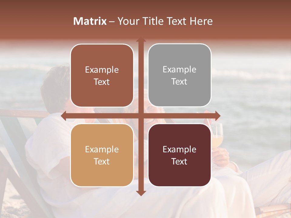 Man Female Retirement PowerPoint Template