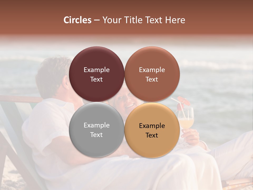 Man Female Retirement PowerPoint Template