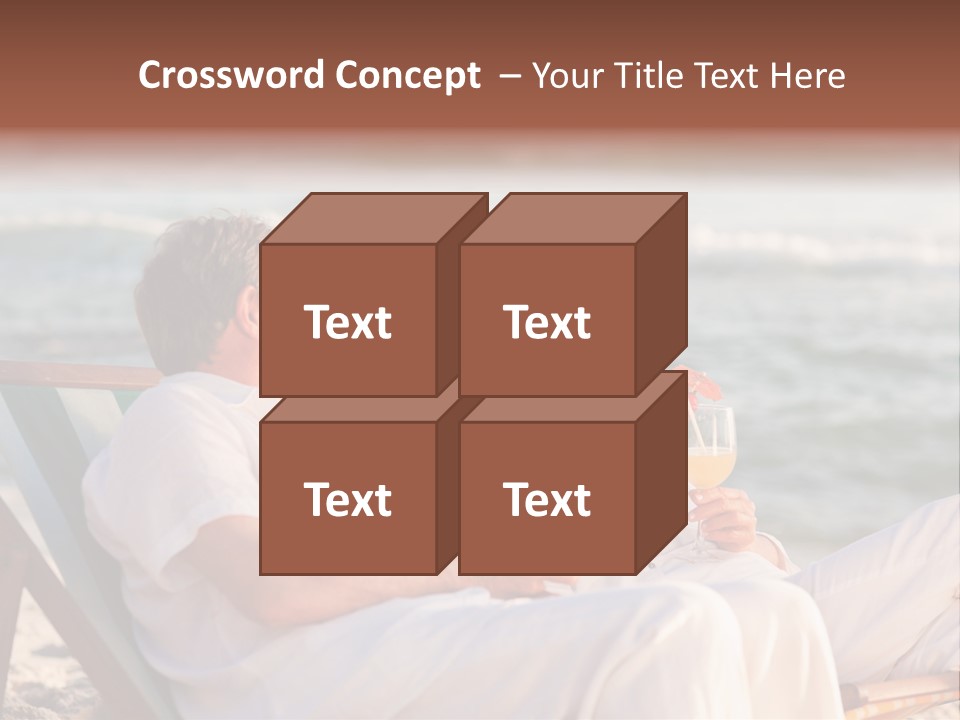 Man Female Retirement PowerPoint Template