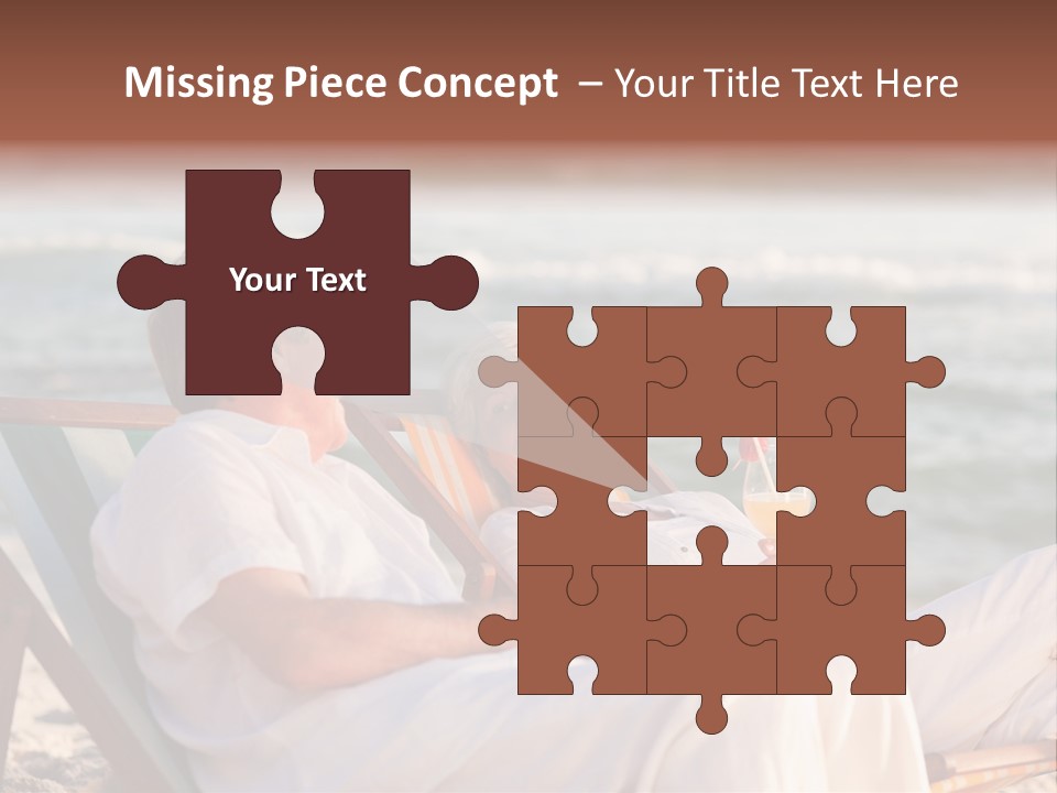 Man Female Retirement PowerPoint Template