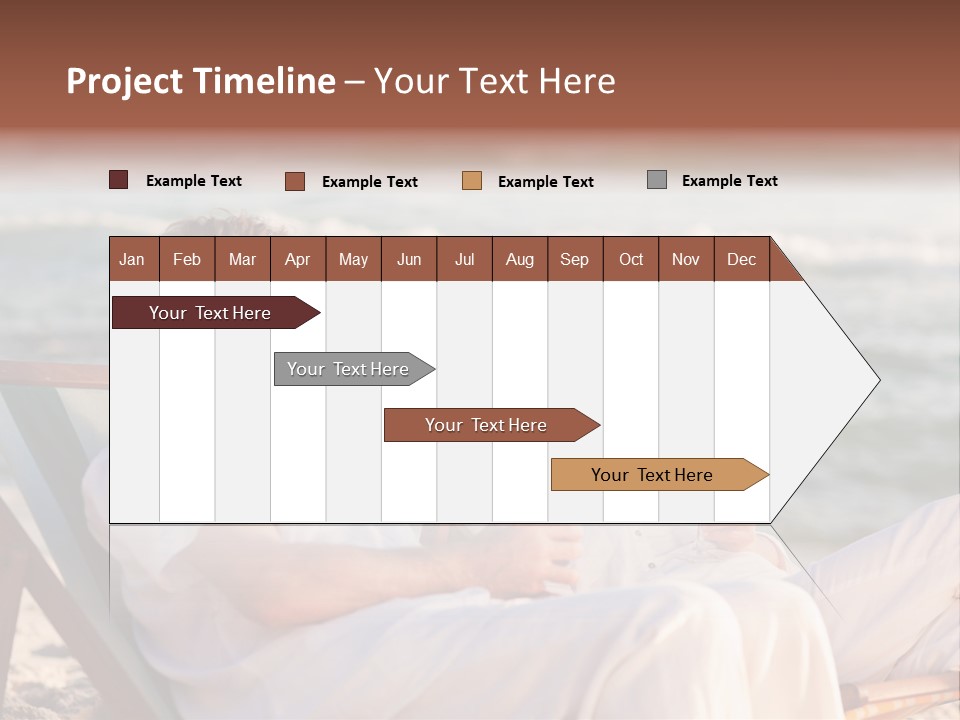 Man Female Retirement PowerPoint Template