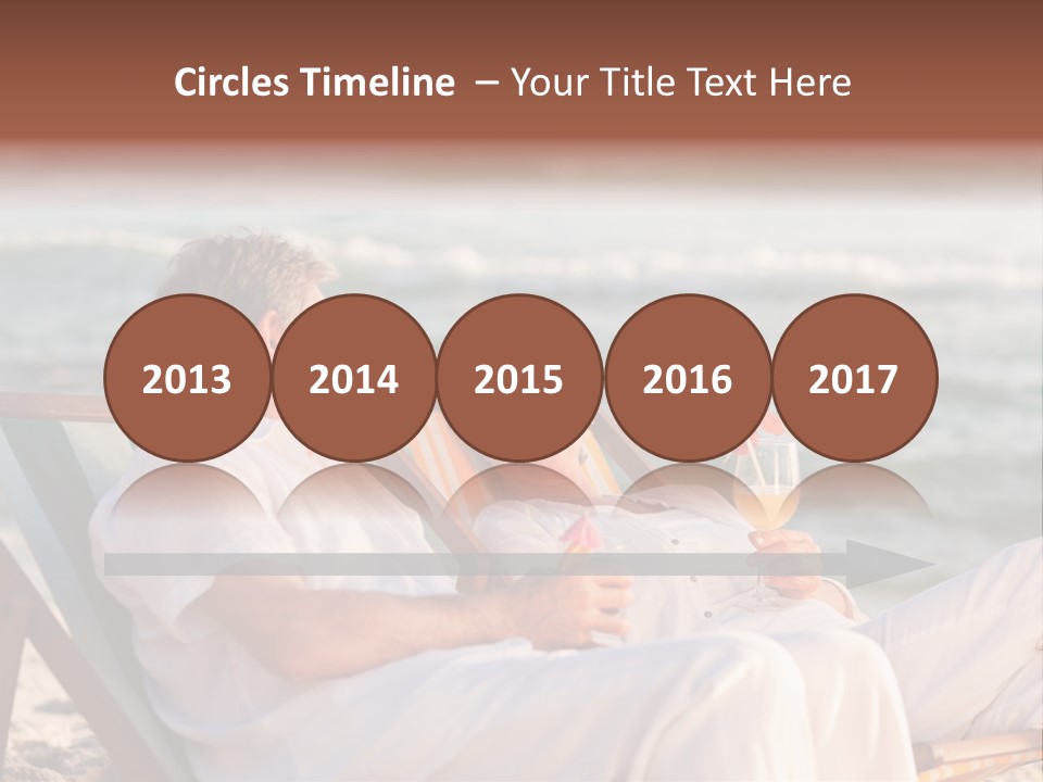 Man Female Retirement PowerPoint Template