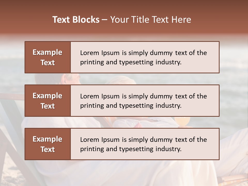 Man Female Retirement PowerPoint Template