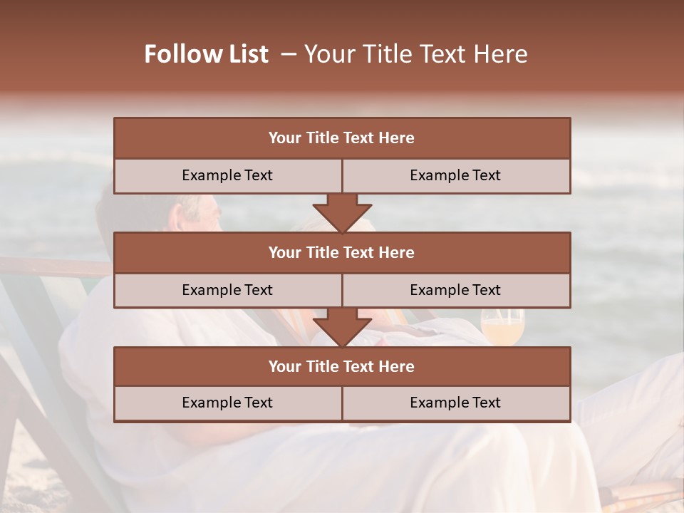 Man Female Retirement PowerPoint Template