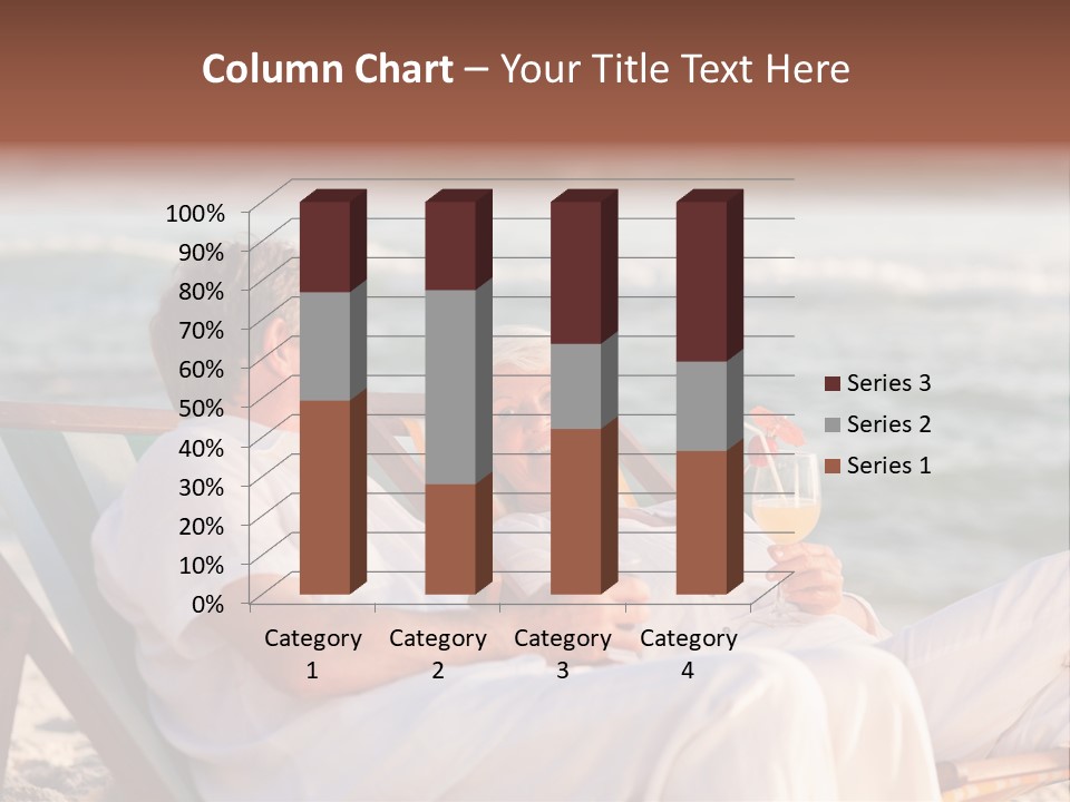 Man Female Retirement PowerPoint Template