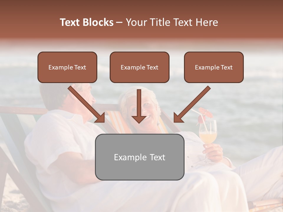Man Female Retirement PowerPoint Template