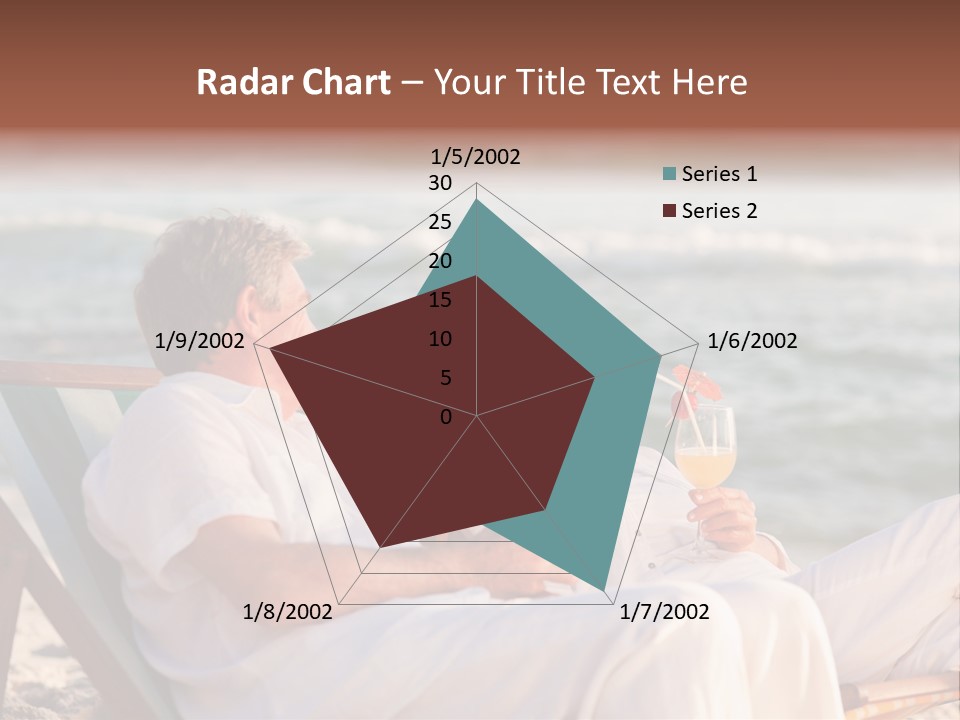 Man Female Retirement PowerPoint Template