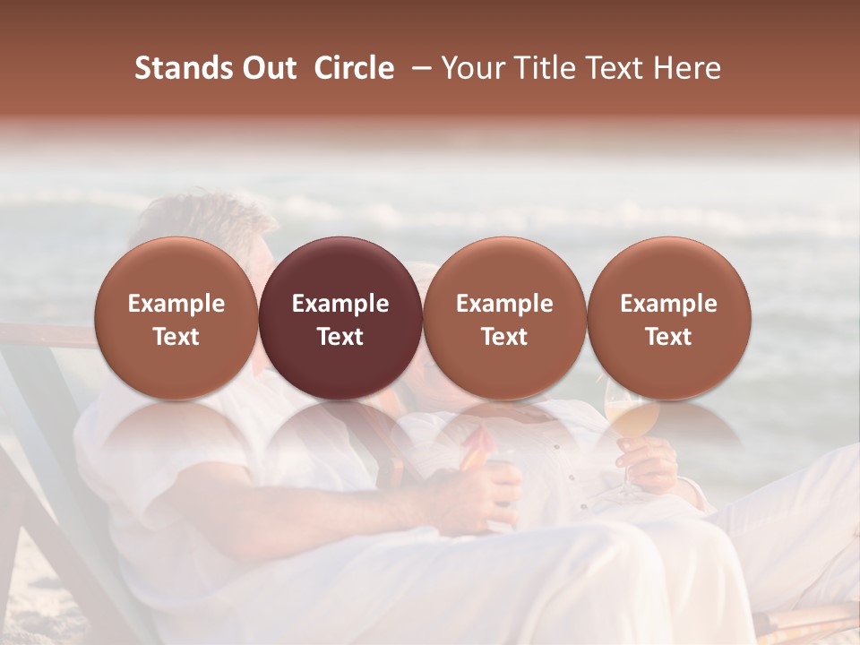 Man Female Retirement PowerPoint Template