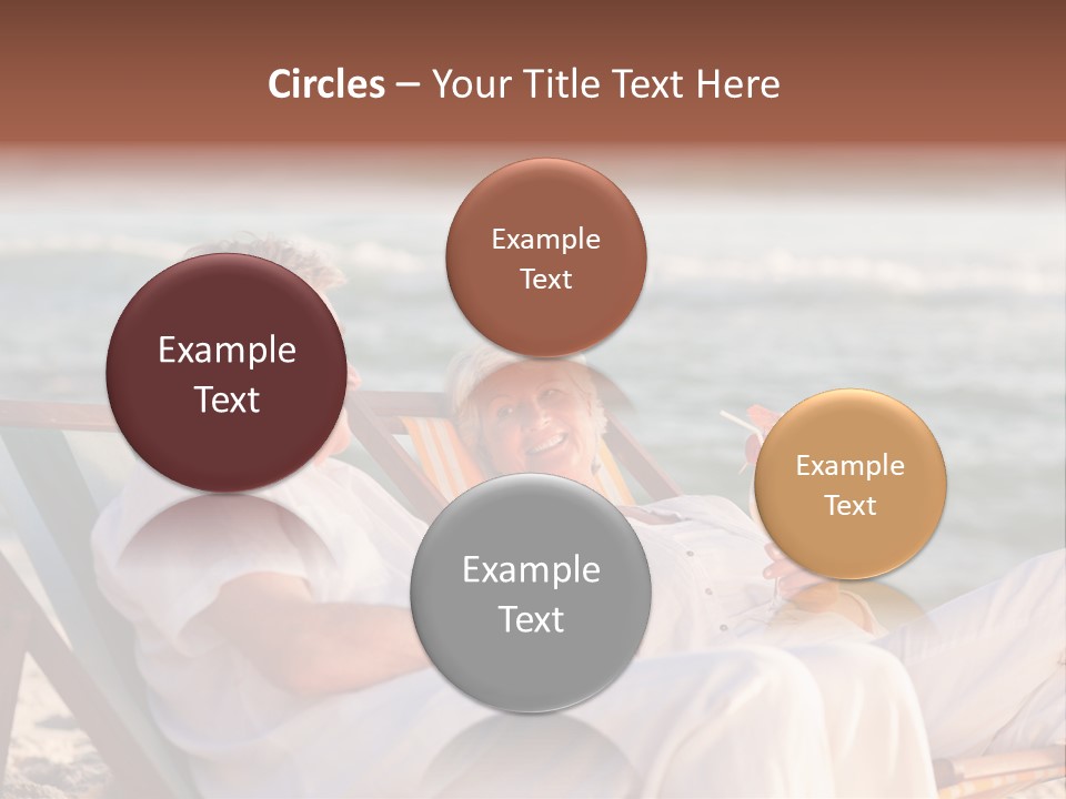 Man Female Retirement PowerPoint Template