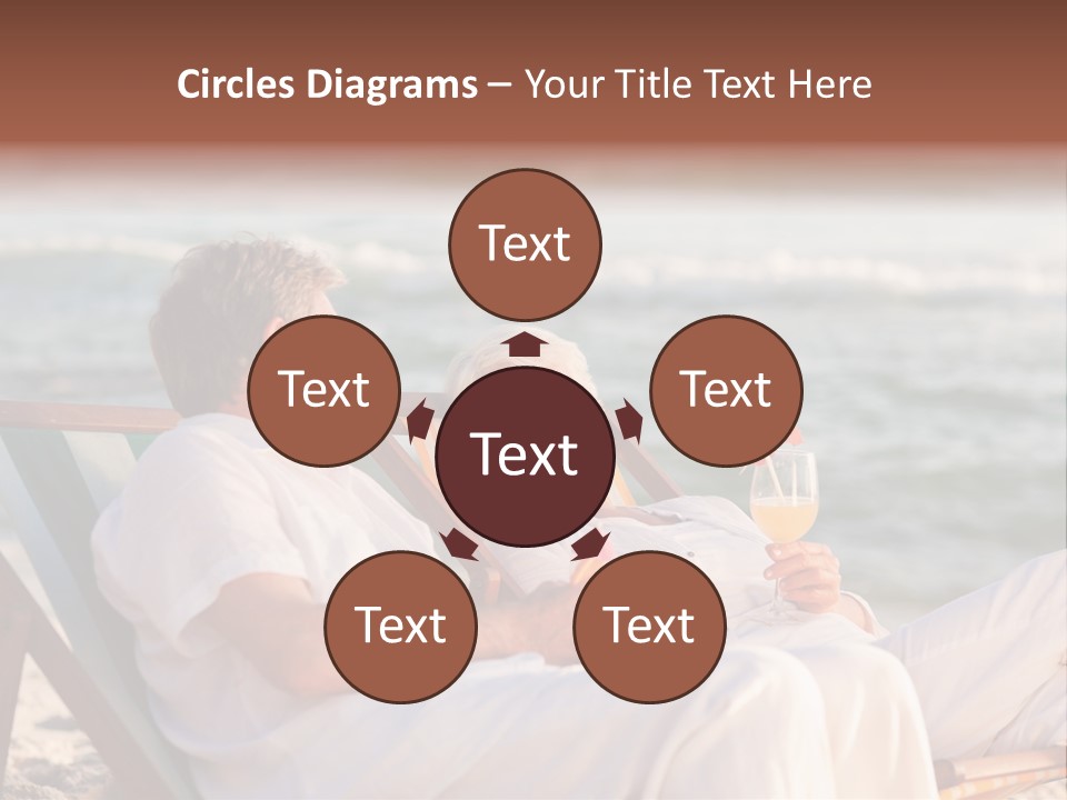 Man Female Retirement PowerPoint Template