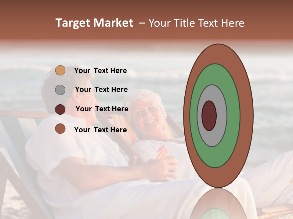 Man Female Retirement PowerPoint Template