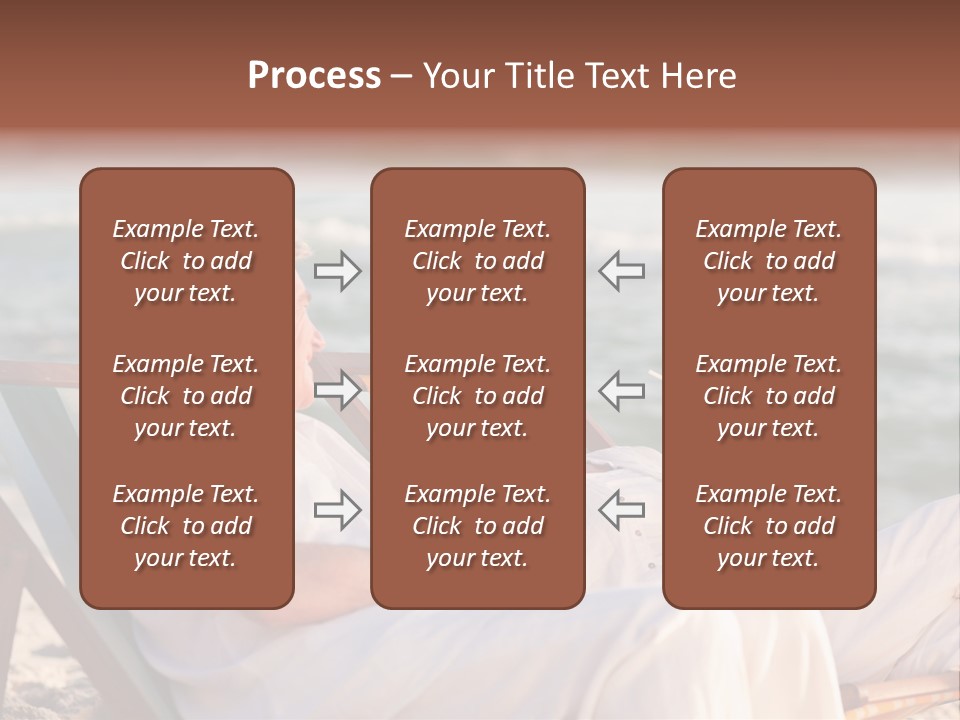 Man Female Retirement PowerPoint Template