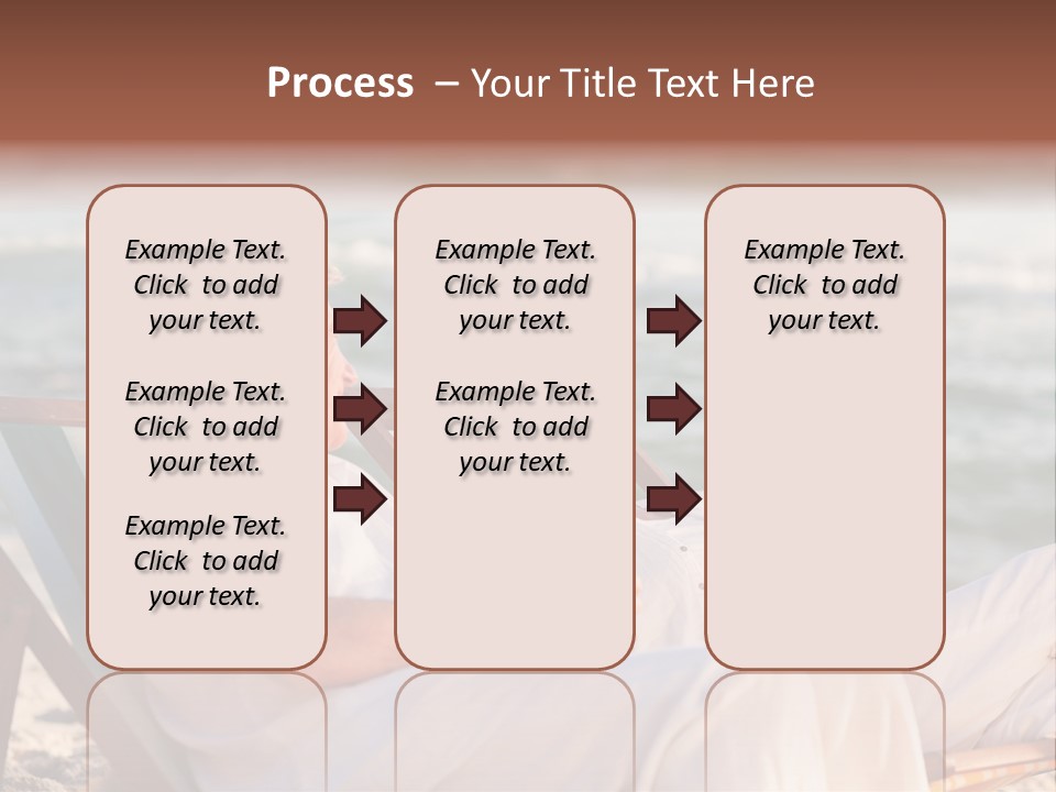 Man Female Retirement PowerPoint Template