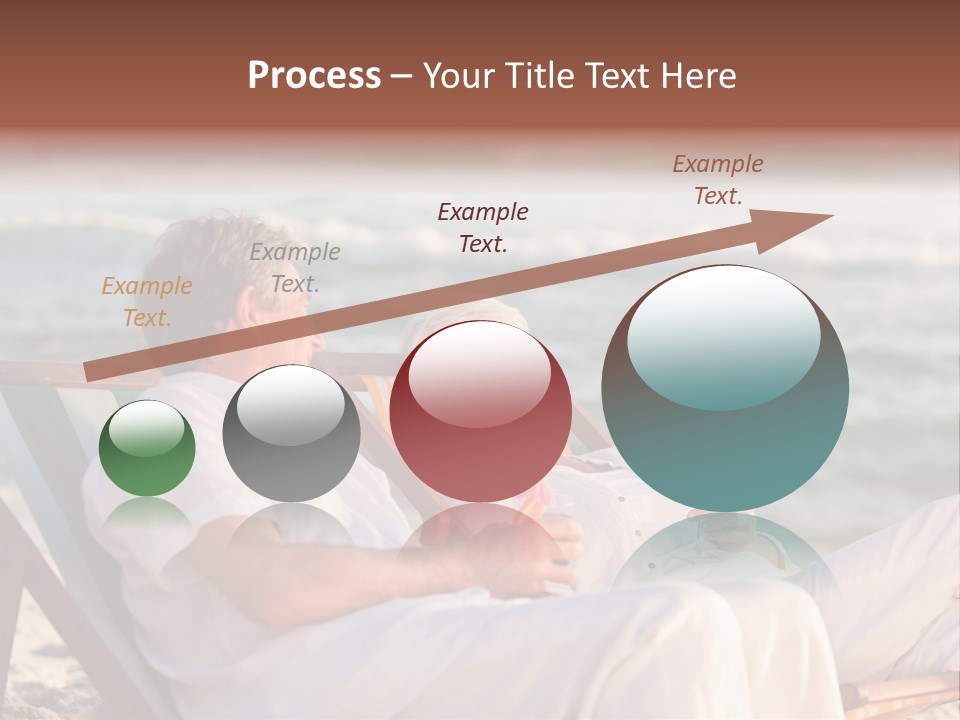 Man Female Retirement PowerPoint Template