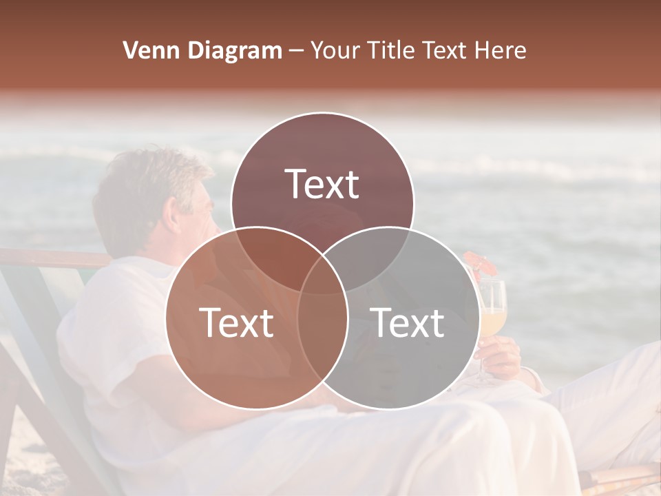 Man Female Retirement PowerPoint Template