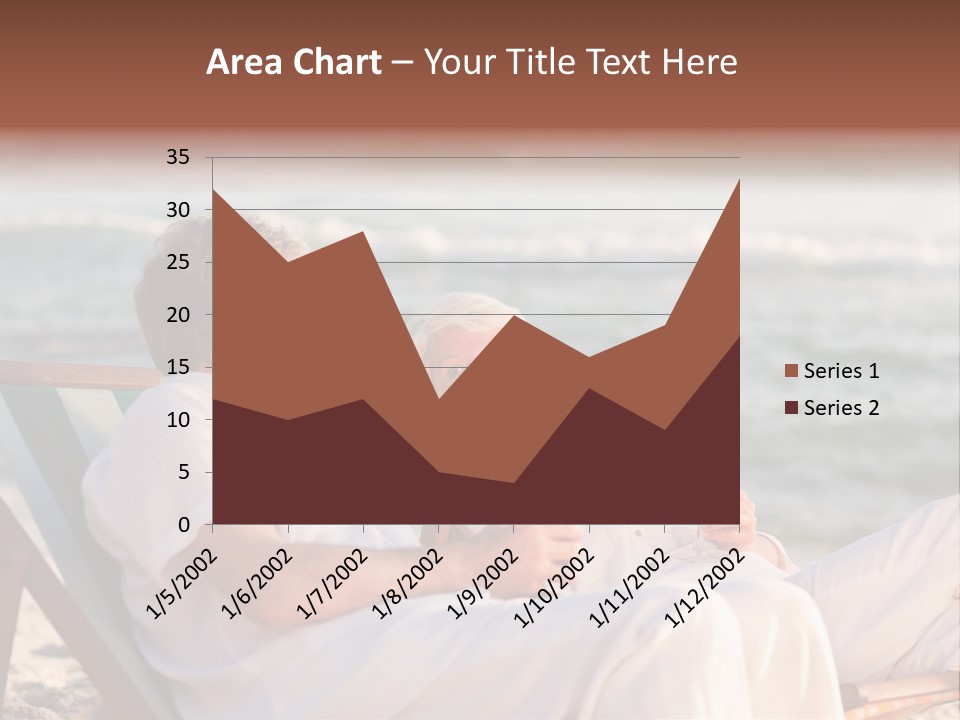 Man Female Retirement PowerPoint Template