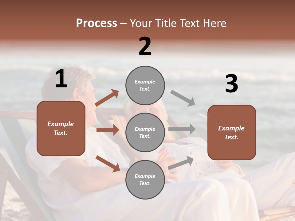 Man Female Retirement PowerPoint Template