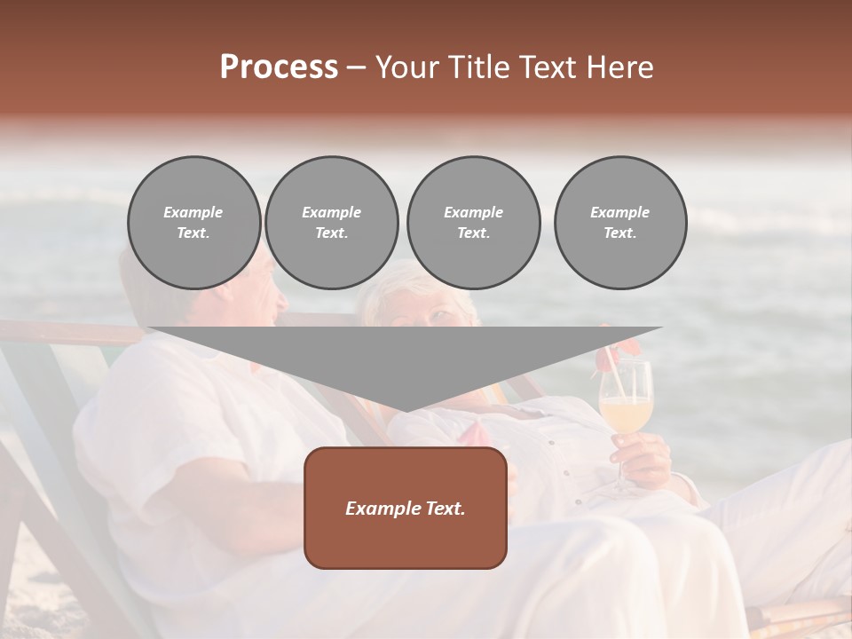 Man Female Retirement PowerPoint Template