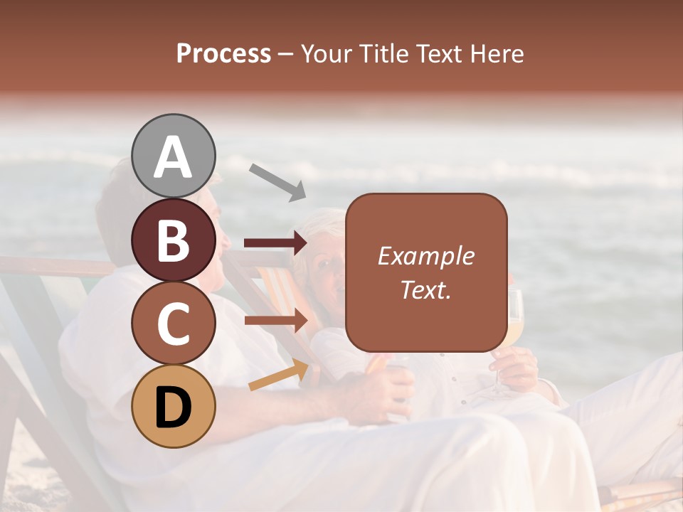 Man Female Retirement PowerPoint Template