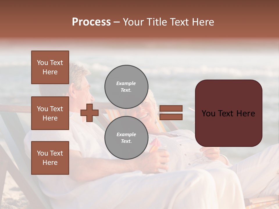 Man Female Retirement PowerPoint Template