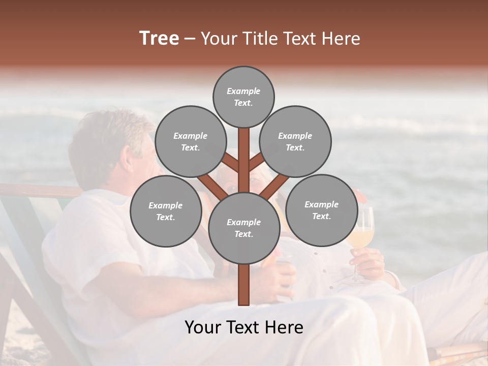 Man Female Retirement PowerPoint Template