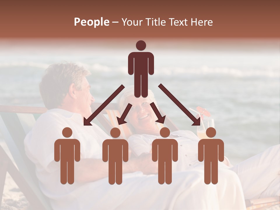 Man Female Retirement PowerPoint Template