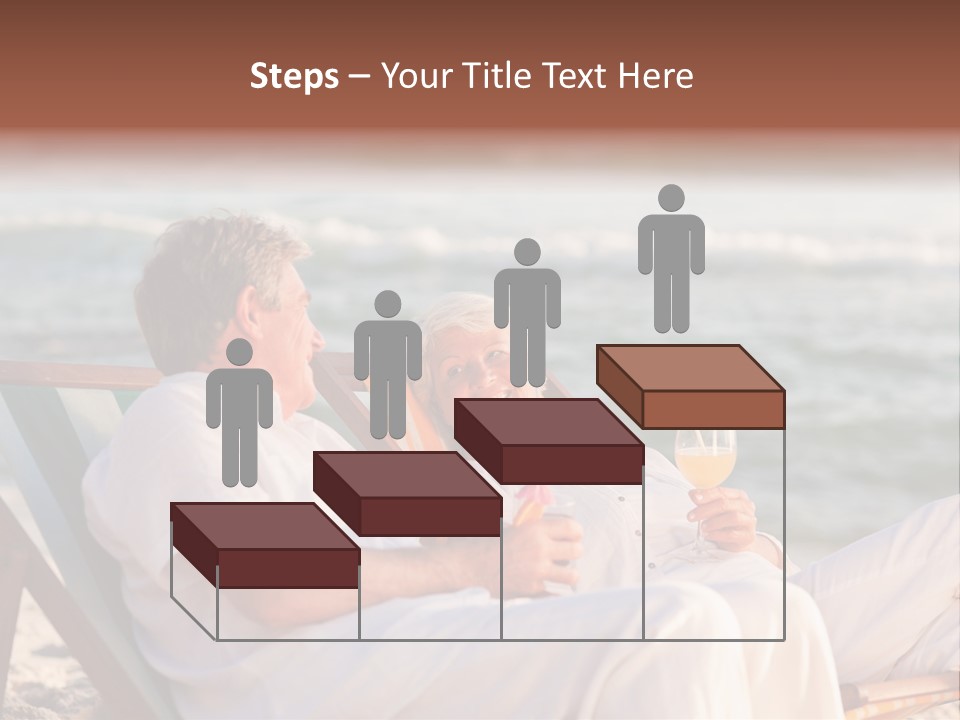 Man Female Retirement PowerPoint Template