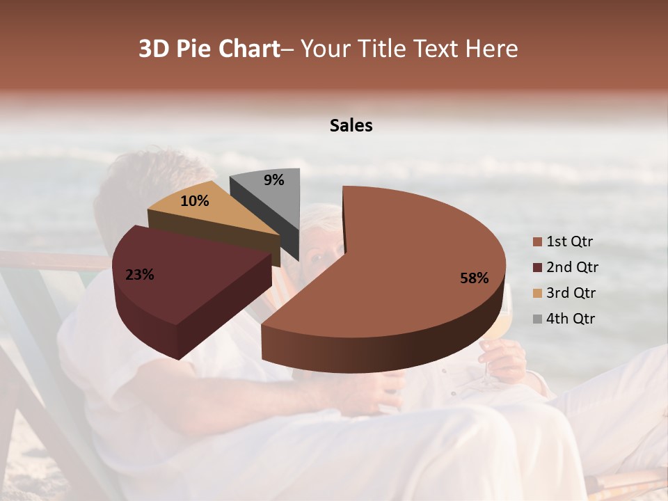 Man Female Retirement PowerPoint Template