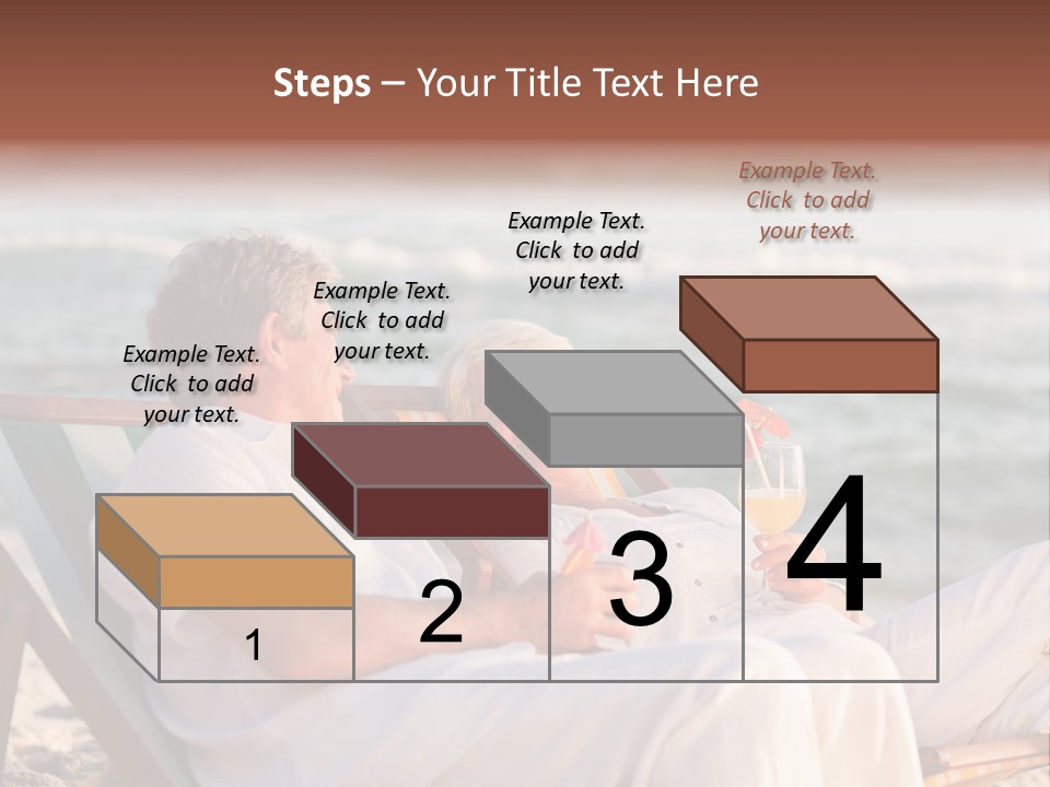 Man Female Retirement PowerPoint Template