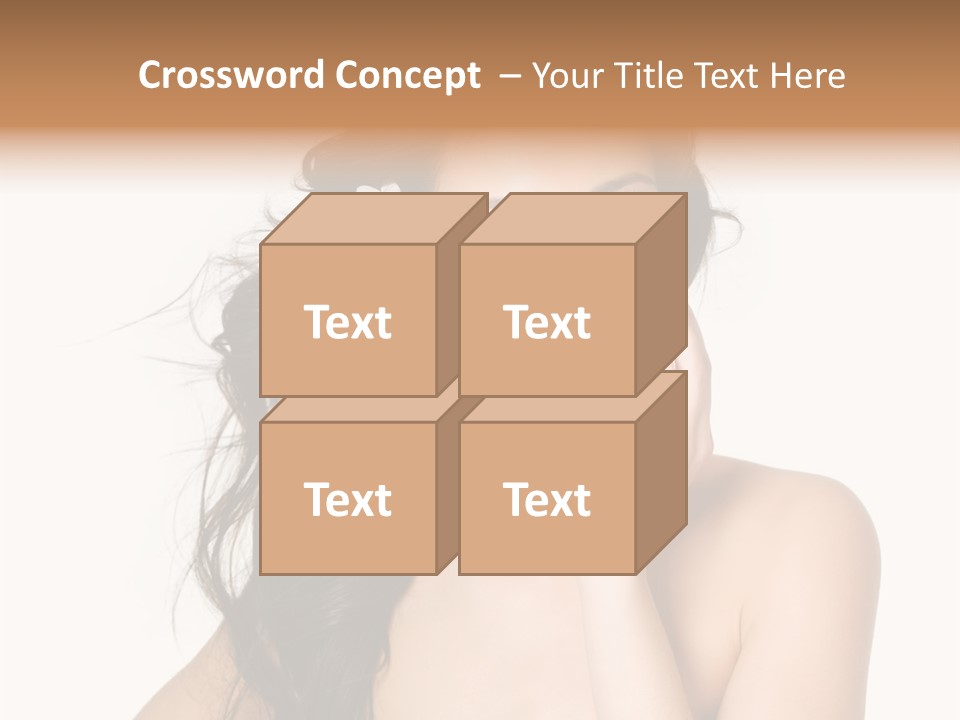 Horizontal Body Brunette PowerPoint Template