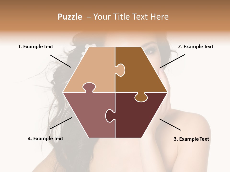 Horizontal Body Brunette PowerPoint Template