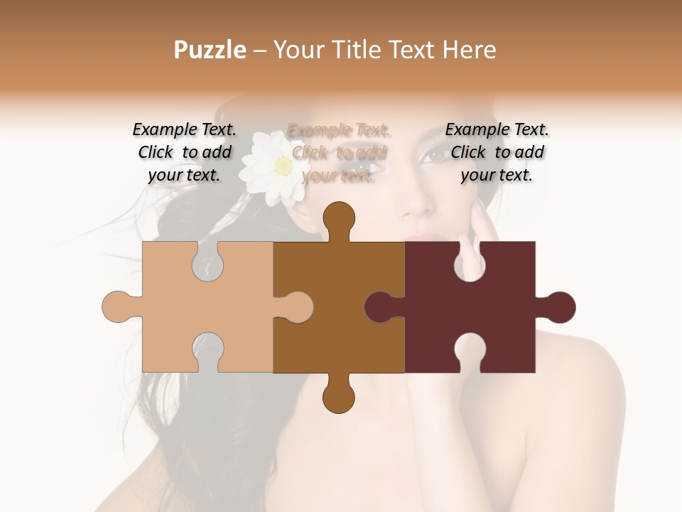 Horizontal Body Brunette PowerPoint Template